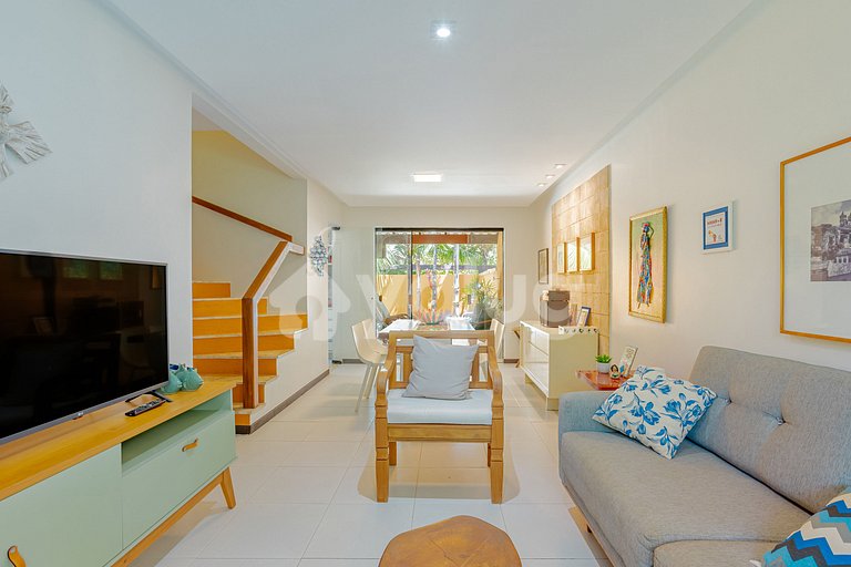 Excelente casa con piscina a 350m de la playa - Itacimirim