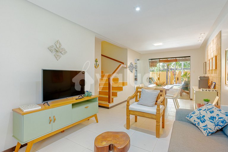 Excelente casa con piscina a 350m de la playa - Itacimirim