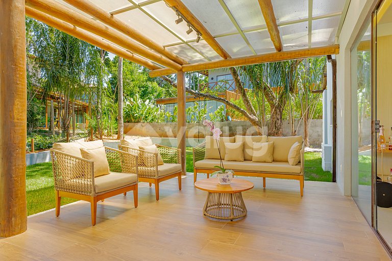Maravilhosa casa com 2 suítes e 1 quarto - Praia do Forte
