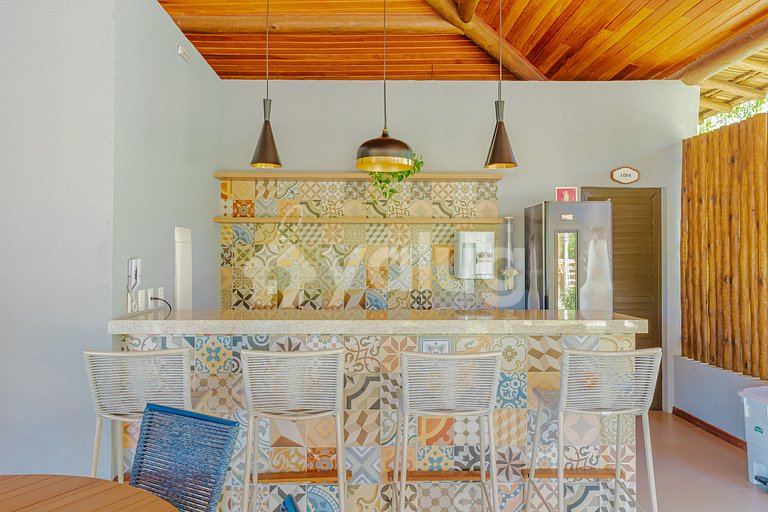 Maravilhosa casa com 2 suítes e 1 quarto - Praia do Forte