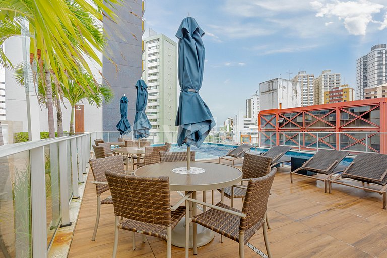Apartamento con vista al mar para 5 personas - Itaigara