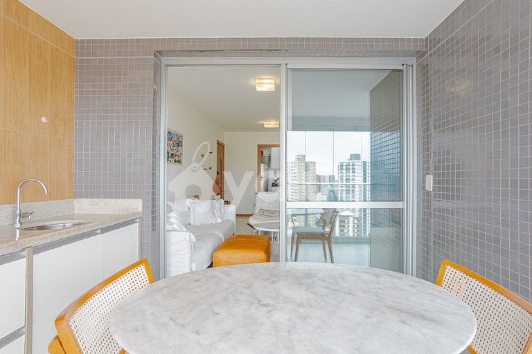 Excelente Apartamento Vista Mar para 5 Pessoas - Itaigara