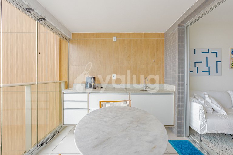 Apartamento con vista al mar para 5 personas - Itaigara