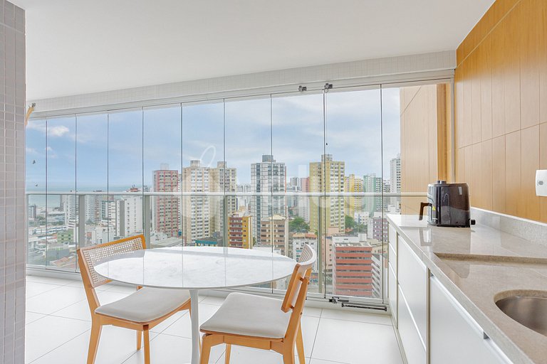 Apartamento con vista al mar para 5 personas - Itaigara