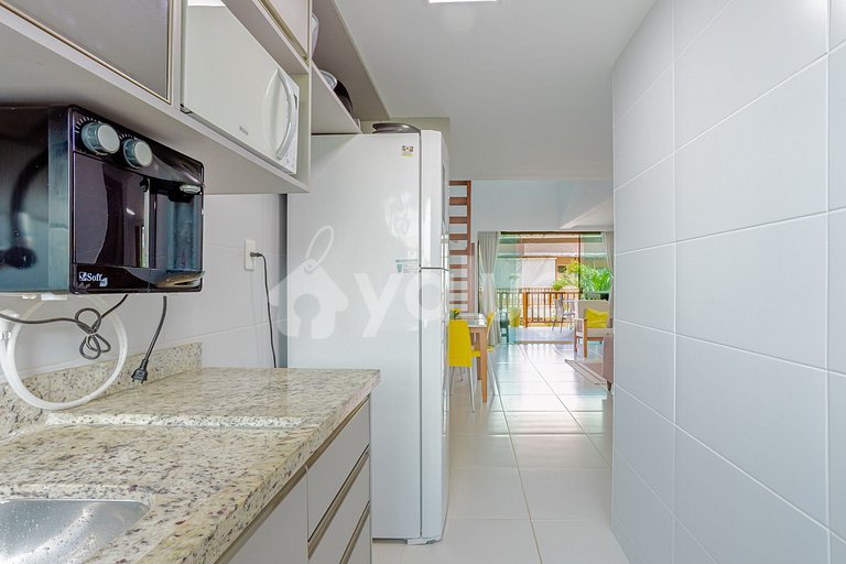 Hermoso apartamento frente al mar con 4 suites - Itacimirim