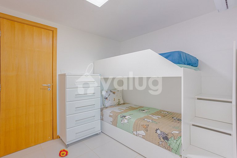 Hermoso apartamento frente al mar con 4 suites - Itacimirim
