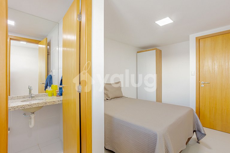 Lindo Apartamento Pé na Areia com 4 Suítes - Itacimirim