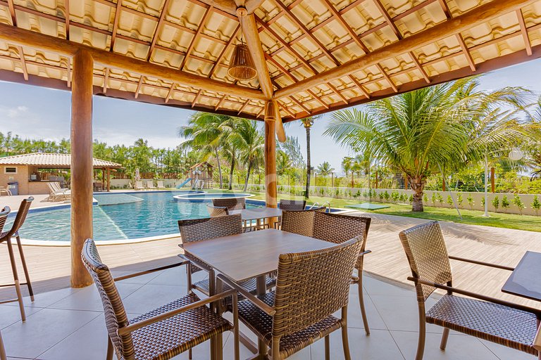 Hermoso apartamento frente al mar con 4 suites - Itacimirim