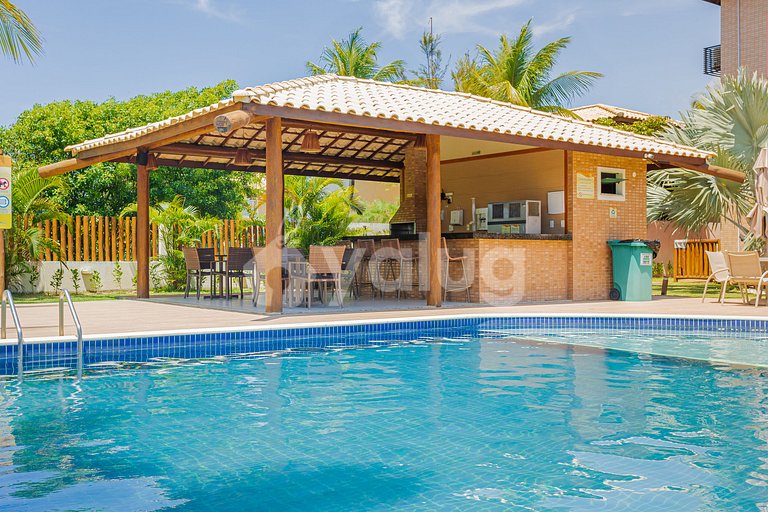 Hermoso apartamento frente al mar con 4 suites - Itacimirim