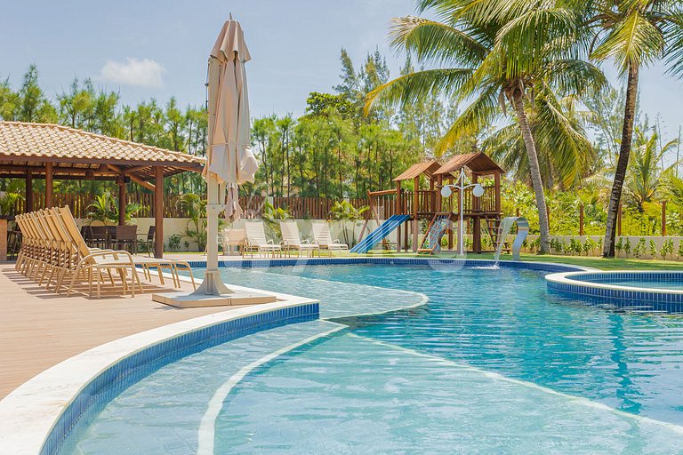 Lindo Apartamento Pé na Areia com 4 Suítes - Itacimirim