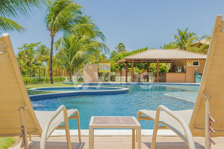 Hermoso apartamento frente al mar con 4 suites - Itacimirim
