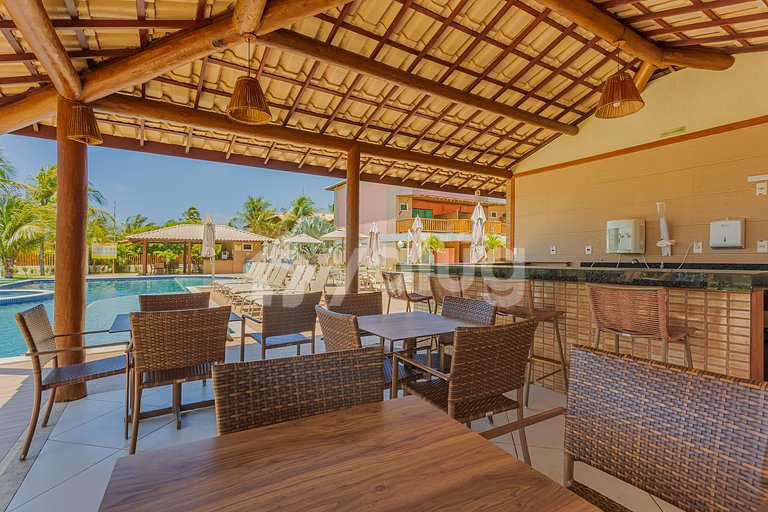 Hermoso apartamento frente al mar con 4 suites - Itacimirim
