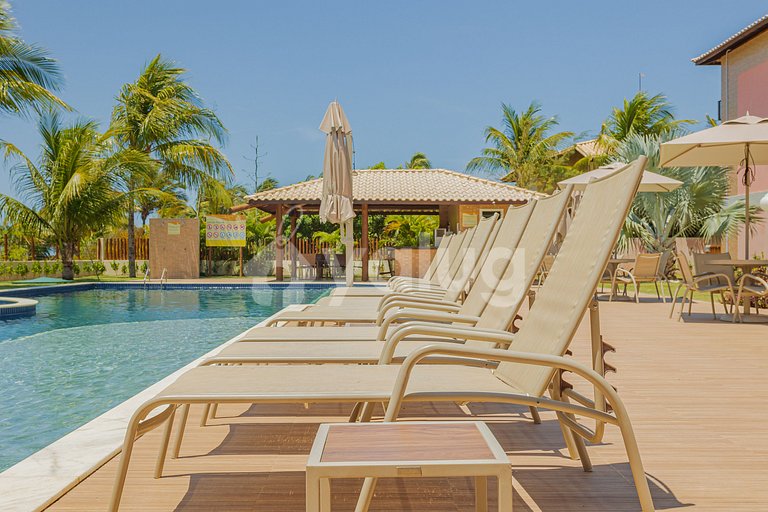Hermoso apartamento frente al mar con 4 suites - Itacimirim