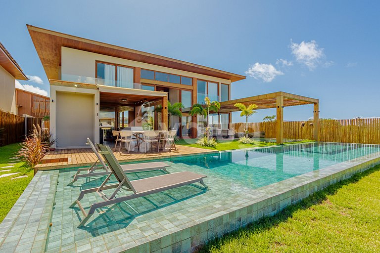 Great Mansion with 5 Suites and Swimming Pool-Praia do Forte