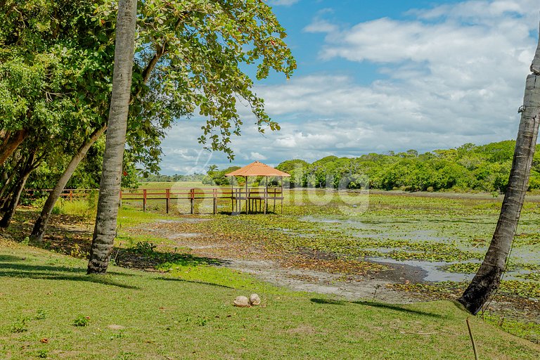 Casa espetacular 5 suítes pé na areia - Guarajuba