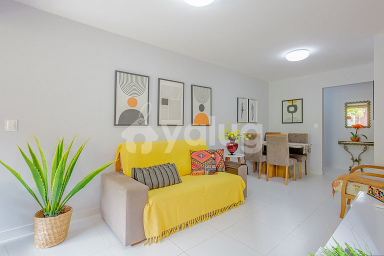 Lindo Apartamento 3/4 Pé na Areia em Itacimirim