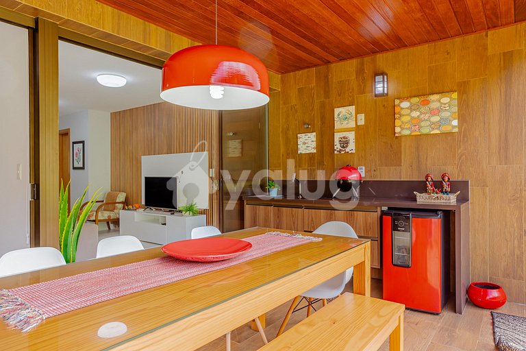 Lindo Apartamento 3/4 Pé na Areia em Itacimirim
