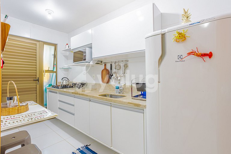 Hermoso apartamento 3/4 en la playa en Itacimirim