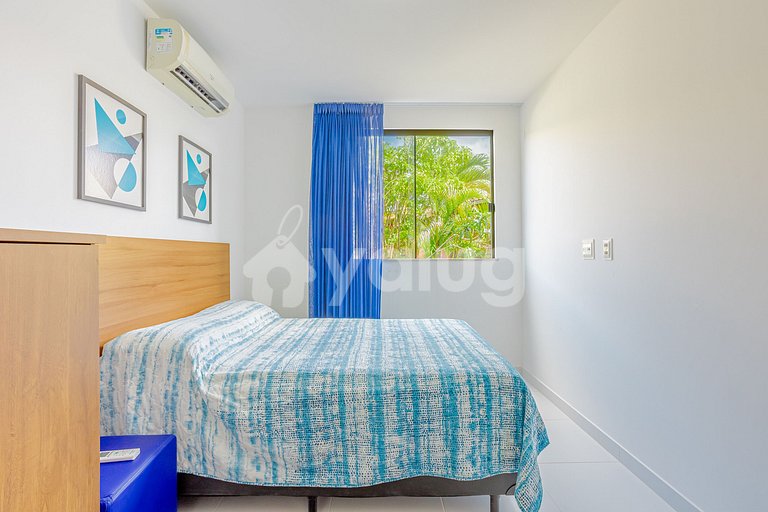 Lindo Apartamento 3/4 Pé na Areia em Itacimirim
