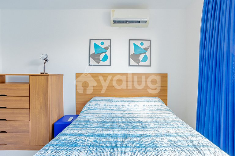 Lindo Apartamento 3/4 Pé na Areia em Itacimirim