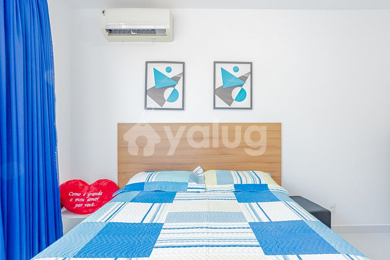 Lindo Apartamento 3/4 Pé na Areia em Itacimirim