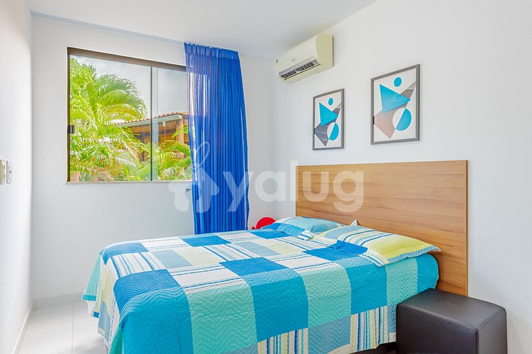Lindo Apartamento 3/4 Pé na Areia em Itacimirim