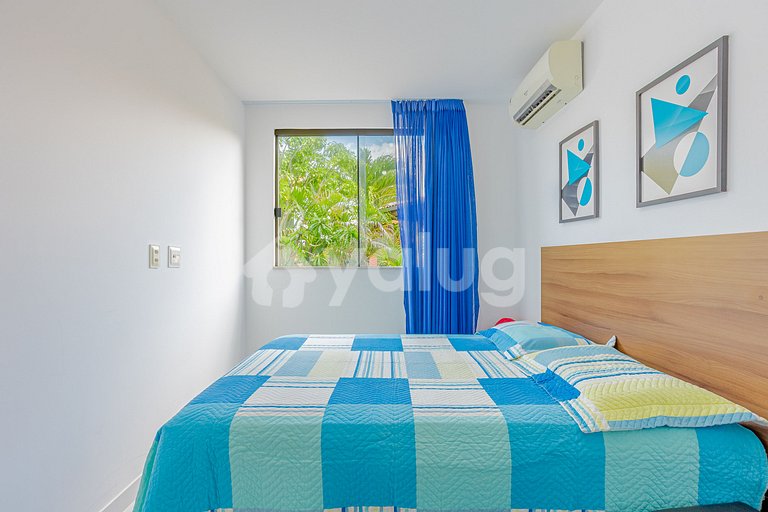 Lindo Apartamento 3/4 Pé na Areia em Itacimirim