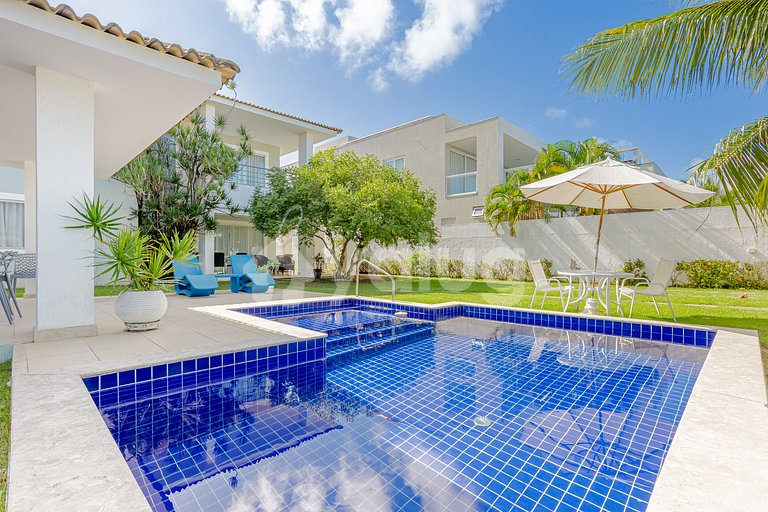 Excelente casa y 3 suites a 450m de la playa - Guarajuba