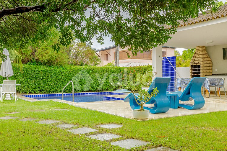 Excelente Casa c/ Piscina 3 Suítes 450m da Praia - Guarajuba