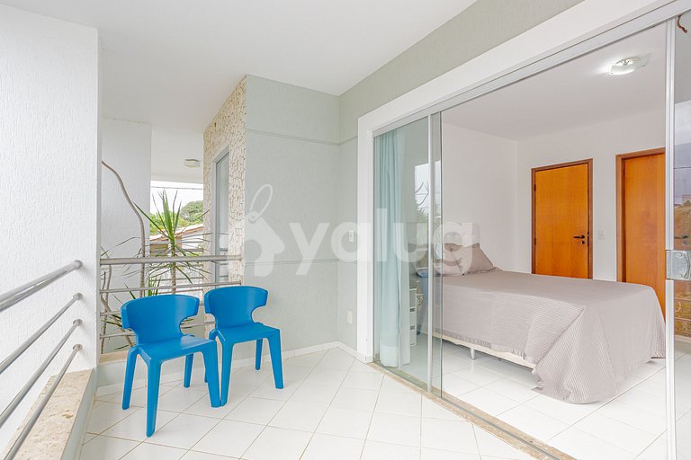 Excelente Casa com Piscina e 3 Suítes a 450m da Praia - Guar