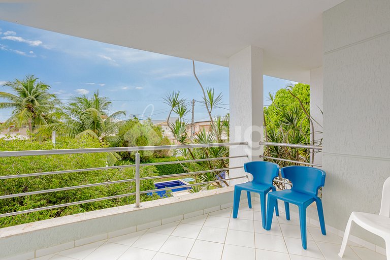 Excellent House with Pool 3 Suites 450m from the Beach