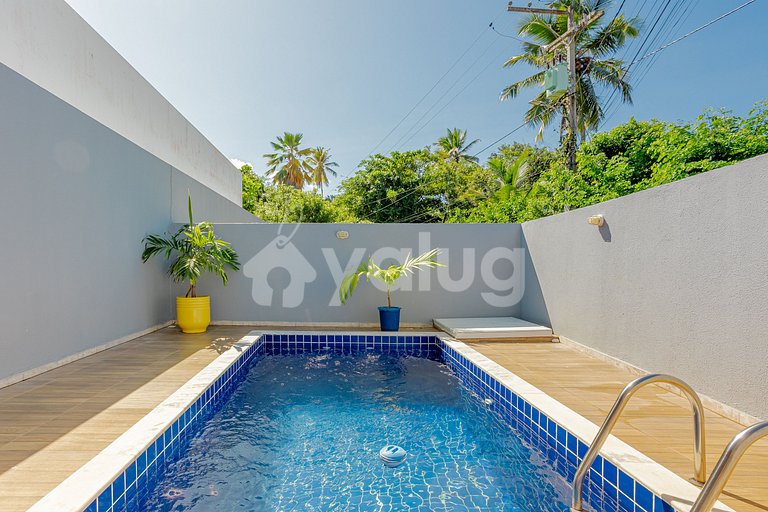 Lindo apartamento 3/4 a 200m da praia - Ímbassaí