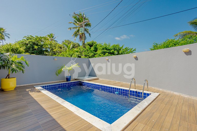 Lindo apartamento 3/4 a 200m da praia - Ímbassaí