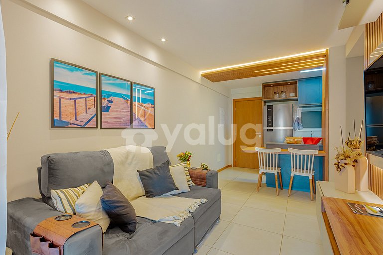 Lindo Apartamento Pé na Areia 3 Suítes - Itacimirim