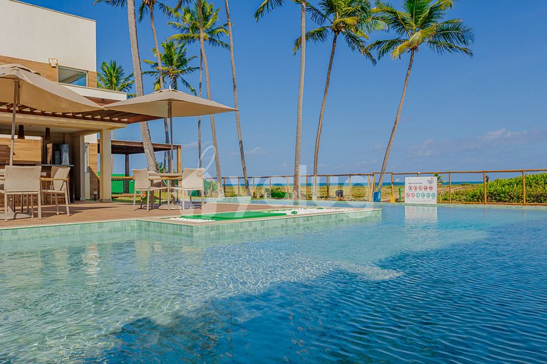 Lindo Apartamento Pé na Areia 3 Suítes - Itacimirim