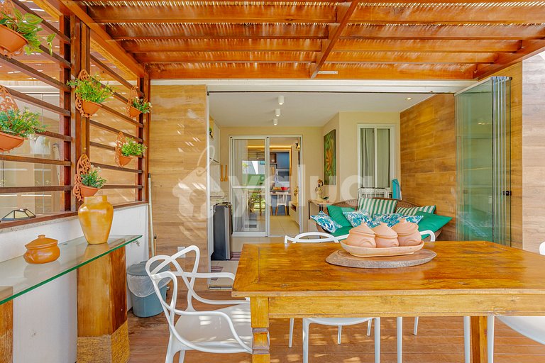 Lindo Apartamento Pé na Areia 3 Suítes - Itacimirim