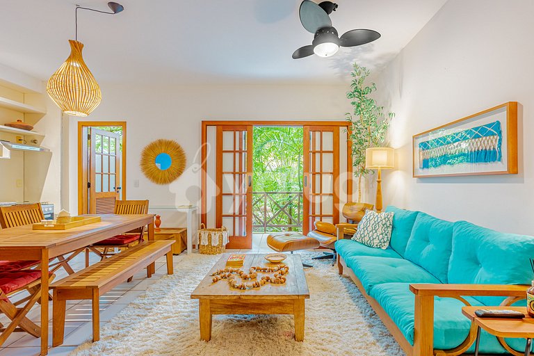 Lindo apartamento com 2 quartos em Praia do Forte