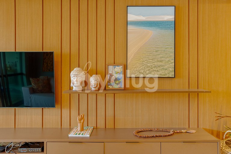 Maravilhoso Apartamento pé na areia com 3 suítes- Itacimirim