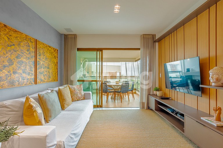 Maravilloso apartamento frente al mar con 3 suite Itacimirim