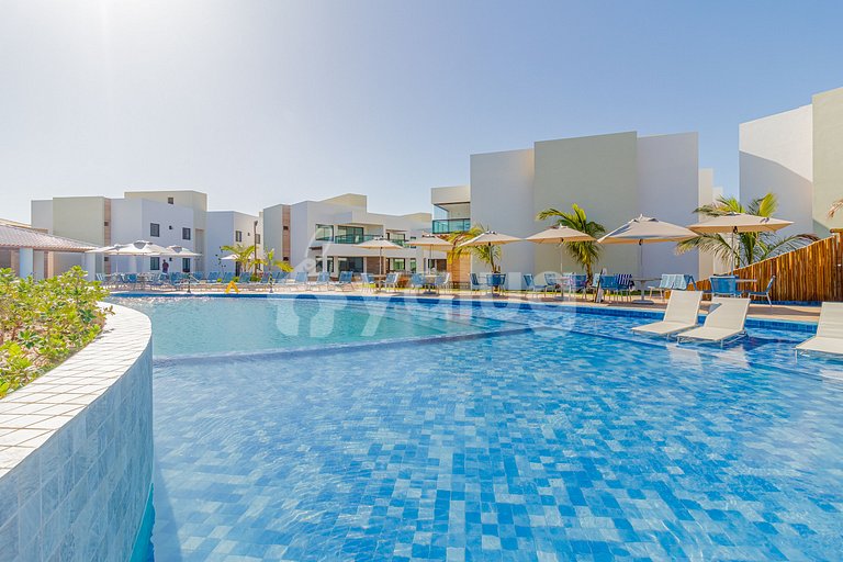 Maravilhoso Apartamento pé na areia com 3 suítes- Itacimirim