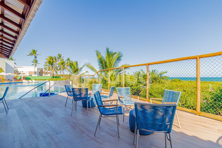 Maravilhoso Apartamento pé na areia com 3 suítes- Itacimirim