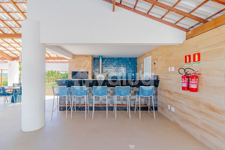 Maravilhoso Apartamento pé na areia com 3 suítes- Itacimirim