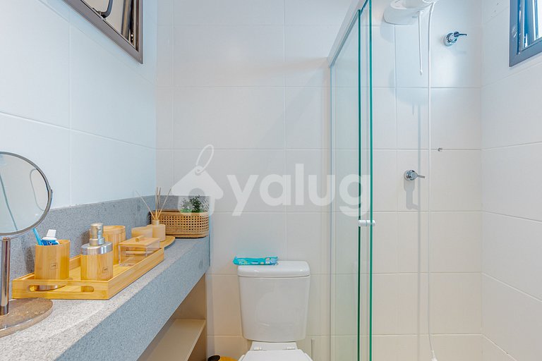 Maravilloso apartamento frente al mar con 3 suite Itacimirim