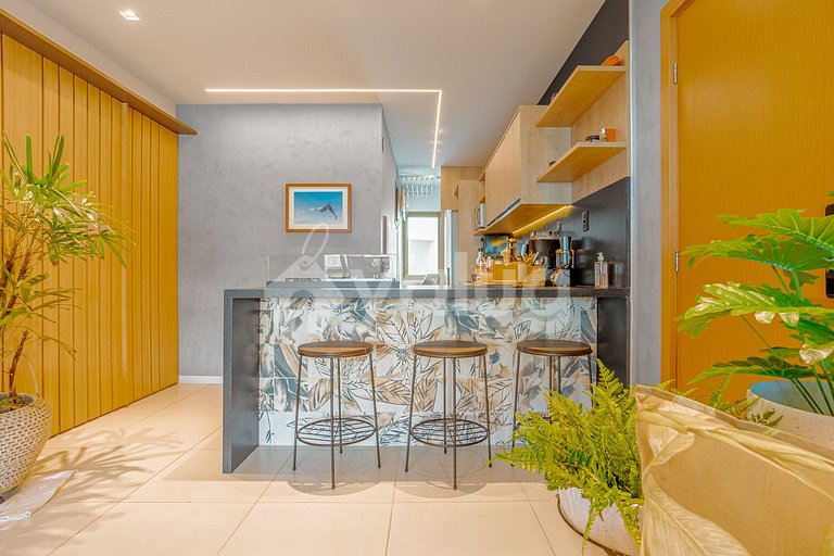 Maravilhoso Apartamento pé na areia com 3 suítes- Itacimirim