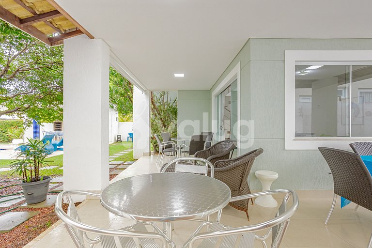 Excelente Casa c/ Piscina 3 Suítes 450m da Praia - Guarajuba