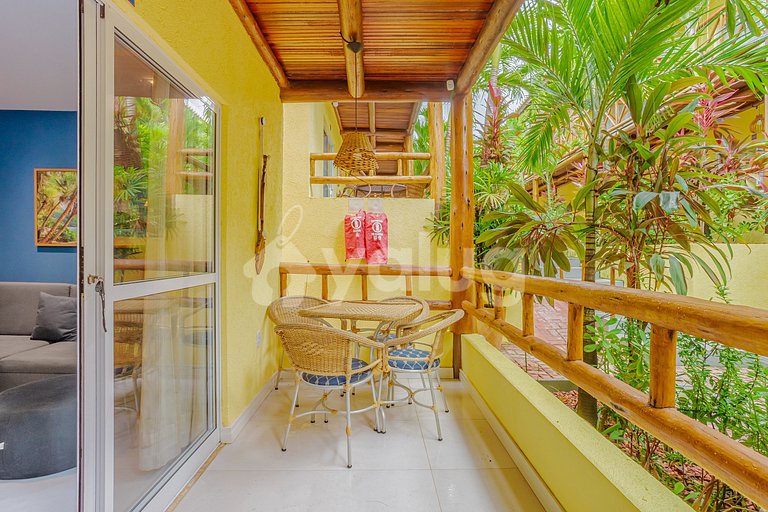 Excelente Apartamento pé na areia com 2 quartos - Itacimirim