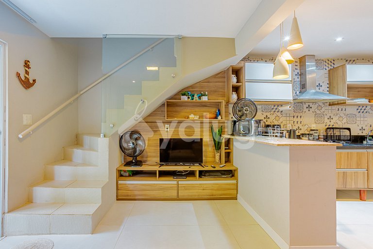 Excelente Apartamento pé na areia com 2 quartos - Itacimirim