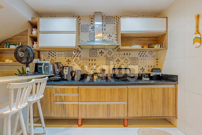 Excelente Apartamento pé na areia com 2 quartos - Itacimirim