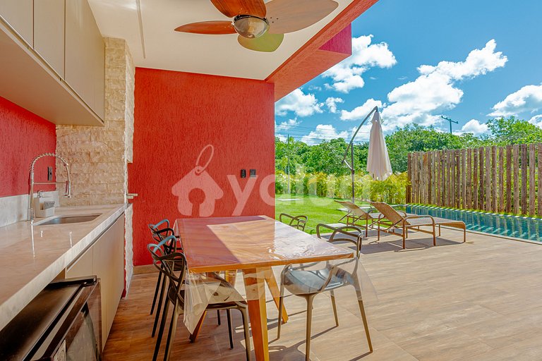 Wonderful House with 4 Suites and Pool in Costa do Sauípe