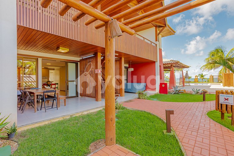 Hermoso apartamento frente al mar con 2 suites en Itacimirim